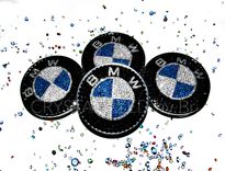 Bmw Crystallized Car Wheel Center Caps Bling Genuine European Crystals Bedazzled 1 small
