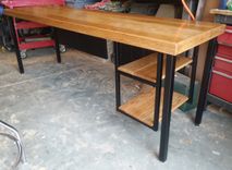 Oak & Steel Desk 1 small