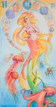 Astrological Sign In Art Nouveau Style Watercolor Painting 5 small