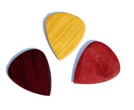 Handmade Wood Guitar Picks 2 small