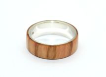 Wood And Silver Custom Rings, Gift Engagement Anniversary Wedding 5 small