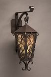 Bronze Sconce With Mica Shade. Wrought Iron Style. 1 small