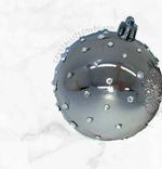 Dotted Crystallized Christmas Ball Ornament Crystals Bling Bedazzled Decor Tree 1 small