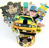 Personalized 50 Birthday Cake Topper, Happy 50th Birthday Topper 5 small