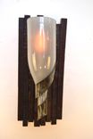 Wine Barrel Stave & Bottle Sconce - Opulent - Made From Reclaimed Ca Wine Barrels And Bottles 5 small