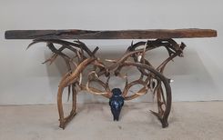 Deadhead Elk & Mule Deer Sofa Table 1 small