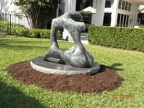 Bather Bronze Outdoor Sculpture 2 small