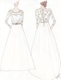 + Size Custom Wedding Gown 6 small