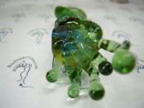 Alien Finger Green Glass Focal Pendant 2 small
