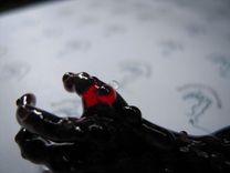 Alien Finger Green Glass Focal Pendant 3 small