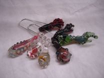 Zombie Or Alien Finger Glass Pendants Body Parts - Arms - Keep Austin Weird 1 small