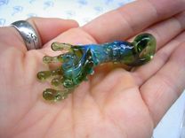 Zombie Or Alien Finger Glass Pendants Body Parts - Arms - Keep Austin Weird 2 small