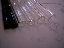 X4 - 8" Glass Straws - Zero Waste - Smoothie Size - Vegan Friendly - Juicers - Emulsion Blenders 8 small