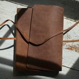 Leather Bound Bible Niv Version Distressed Brown Cowhide (577uu) 4 small