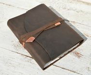 Leather Bound Handmade Elegant Travel Adventure Journal Copper Diary 1 small