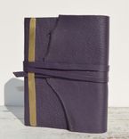 Handmade Leather Bound Pressed Flower Journal Purple Travel Diary Art Notebook 3 small