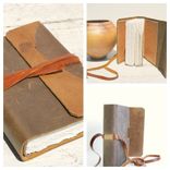 Leather Bound Journal Notebook Handmade Paper Art Travel Diary 1 small