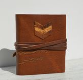 Leather Bound Handmade Chevron Journal Adventure Travel Notebook Outdoorsman Ledger 1 small