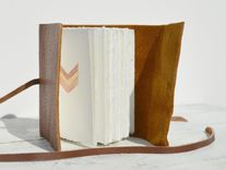 Leather Bound Handmade Chevron Journal Adventure Travel Notebook Outdoorsman Ledger 5 small