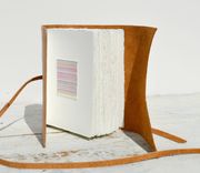 Leather Bound Handmade Goatskin Journal Travel Luxury Diary Contemporary Art Notebook 5 small