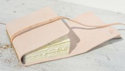 Leather Bound Handmade Journal Vintage Fleur De Lis Diary Mardi Gras Travel Watercolor Art Notebook 2 small