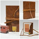 Handmade Leather Bound Journal Western Adventure Travel Diary Outdoors Notebook 5 small