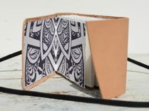 Personalized Leather Journal Bound Handmade Travel Diary Art Deco Notebook Engraved Leather 3 small