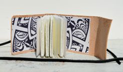 Personalized Leather Journal Bound Handmade Travel Diary Art Deco Notebook Engraved Leather 4 small