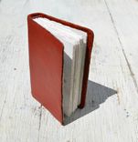 Personalized Handmade Red Leather Engraved Bound Journal Watercolor Pocket Art Mini Notebook Diary 4 small