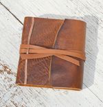 Personalized Leather Journal Engraved Bound Handmade Pocket Journal Mini Travel Copper Art Notebook 1 small