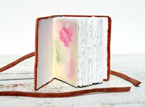Customized Red Leather Journal Pocket Dairy Engraved Leather Personalized Notebook 2 small