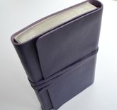 Custom Hand Made To Order Royal Purple Custom Leather Bible Cover Sleeve Pocket Sterling (409b) 3 small
