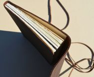 Vintage Style Leather Notebook Sketchbook Tea Stained Lined Art Journal Diary (528) 5 small