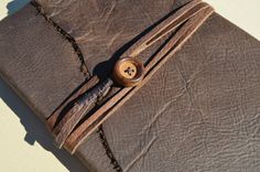 Vintage Style Leather Notebook Sketchbook Tea Stained Lined Art Journal Diary (528) 6 small