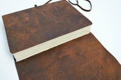 Custom Order Pigskin Journal Notebook Lined Pages Large Handmade Travel Diary (475) 3 small