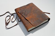 Custom Order Pigskin Journal Notebook Lined Pages Large Handmade Travel Diary (475) 5 small