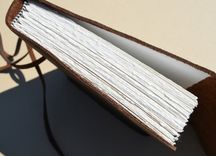 Custom Order Leather Bound Notebook Lined Brown Journal Travel Diary (501) 2 small