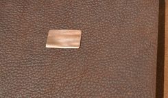 Large Bound Leather Planner Journal Handmade Notebook Copper Monogram (452c) 3 small