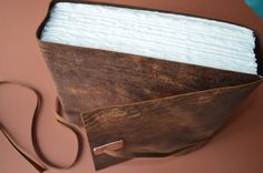 Custom Order Distressed Leather Journal Very Large Handmade Bound (494) 3 small