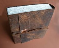 Custom Order Distressed Leather Journal Very Large Handmade Bound (494) 4 small