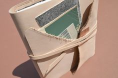 Natural Finish Leather Journal Diary Travel Art Notebook With Pocket/Sleeve (482) 1 small