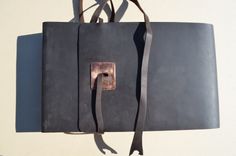 Leather Bound Sketchbook Watercolor Journal Personal Art Ledger Diary (597b) 3 small