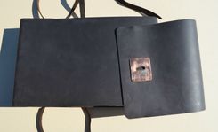 Leather Bound Sketchbook Watercolor Journal Personal Art Ledger Diary (597b) 4 small