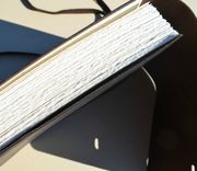 Leather Bound Sketchbook Watercolor Journal Personal Art Ledger Diary (597b) 6 small