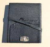Black Leather Journal Cookbook Lined Personal Diary Handmade Travel Notebook (596b) 2 small