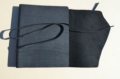 Black Leather Journal Cookbook Lined Personal Diary Handmade Travel Notebook (596b) 5 small