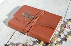 Custom Hand Made, Leather Bound Journal 2 small