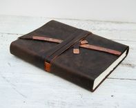 Custom Handmade Leather Bound Travel Journal 5 small