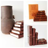Custom Handmade Leather Bound Mexican Adventure Collection Set 4 small
