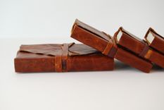 Custom Handmade Leather Bound Mexican Adventure Collection Set 5 small